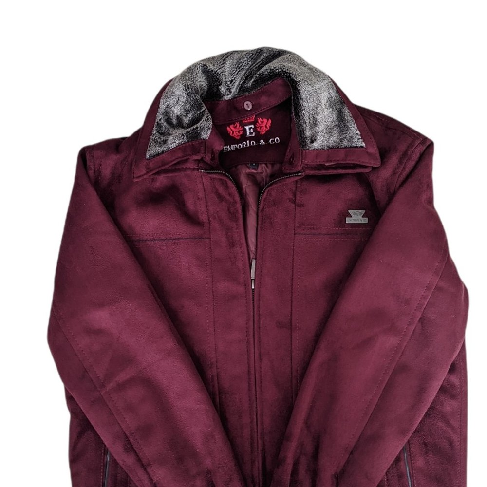 EMPORIO & CO. Faux Leather Suede Jacket